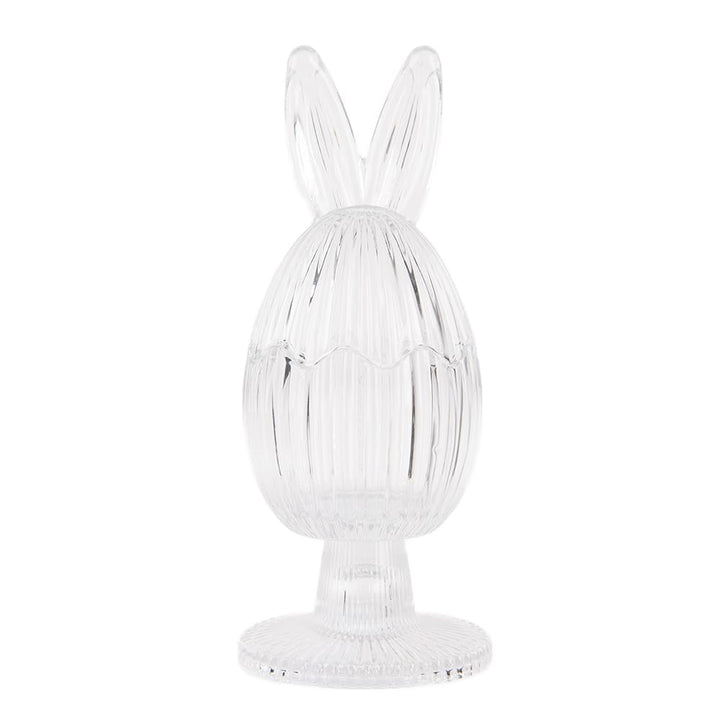 Clayre & Eef Glastopf Ei Ø 9x22 cm Transparant Glas