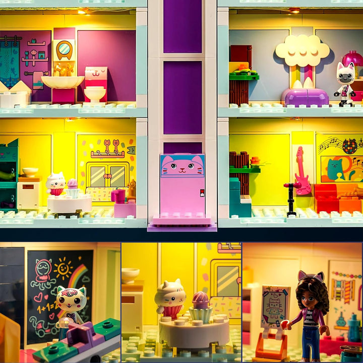 Led Licht Set Kompatibel mit LEGO Gabby's Dollhouse, Led Beleuchtungs Set Compatible with LEGO 10788