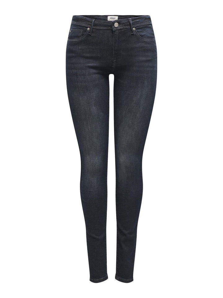 ONLY Female Skinny Jeans ONLROYAL Mittlere Taille Skinny Fit Jeans XS / 32L Black Denim, XS / 32L Bl