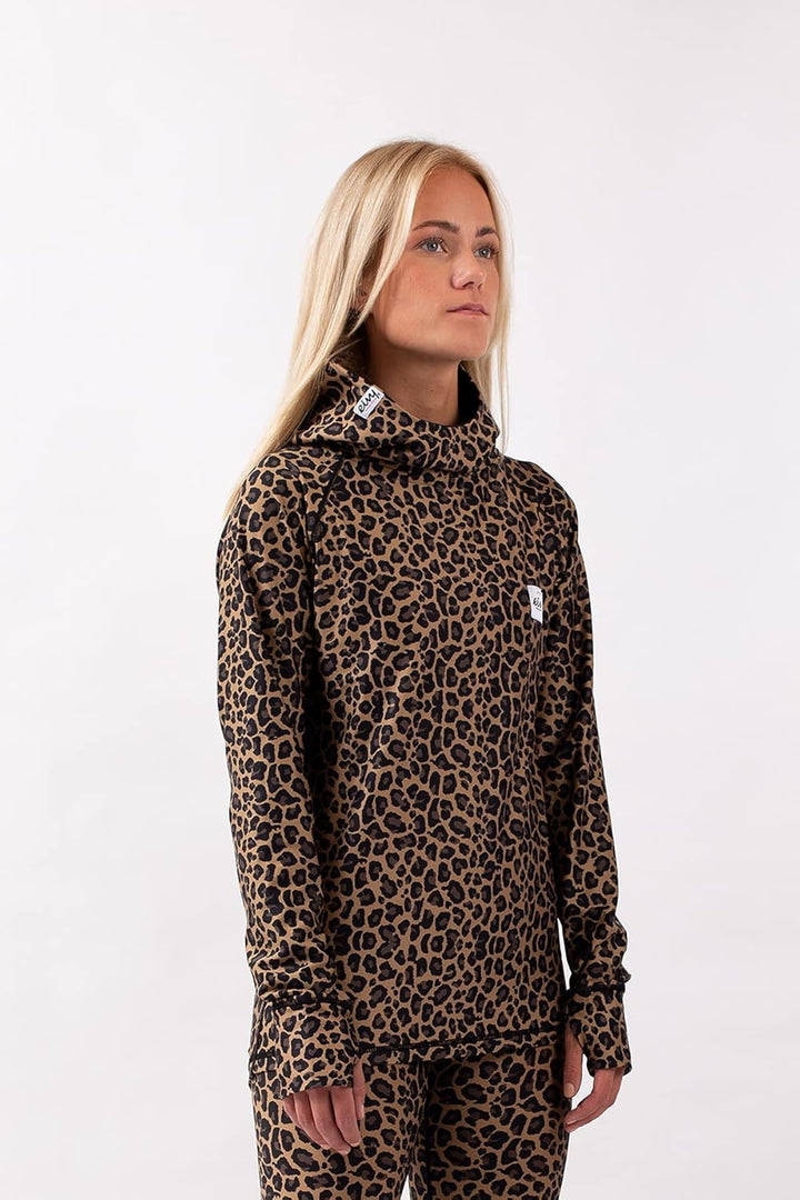 Eivy Icecold Hood Top 22 warme Ski-Thermounterwäsche Funktionstop Baselayer Yoga XL Leopard, XL Leop