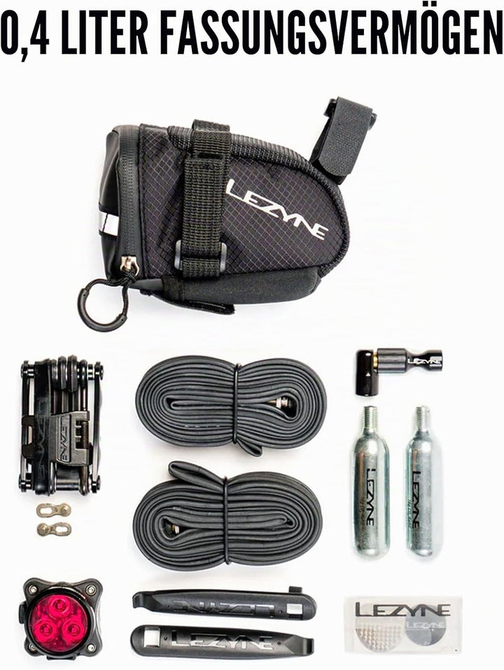 Lezyne Trinkrucksäcke, Satteltaschen + Zubehör Caddy, M 0,6 Schwarz, 0,6 Schwarz