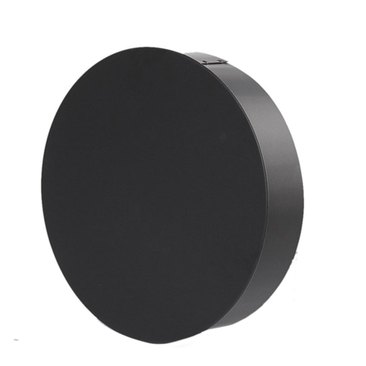 Ø 180mm - Ofenrohr Blindkappe schwarz - 0,6 mm ST-12 Stahlblech - Senotherm-Beschichtung - russbestä