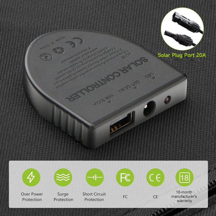 ALLPOWERS Faltbares Solarpanel 140W SP029, Tragbares Solarmodul, Solar Panel, IP67 Wasserdichtes & L