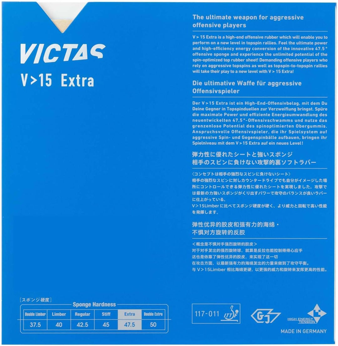 VICTAS Belag V > 15 Extra blau 2,0 mm, blau 2,0 mm