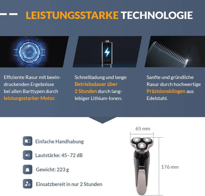 Ultimate Trim Pro STR‑1 I All‑in‑One Herrenrasierer mit 5 Aufsätzen (Bart, Konturen, Körper, Nase/Oh