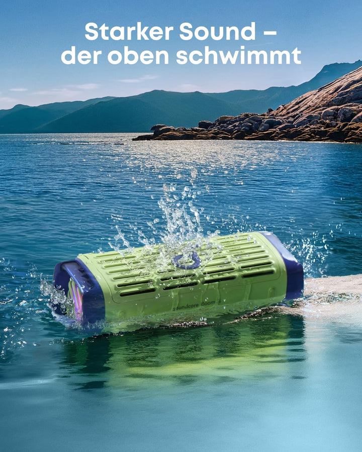 soundcore Boom 3i by Anker – Robuster Outdoor Lautsprecher, Bluetooth Lautsprecher, wasserdicht IP68