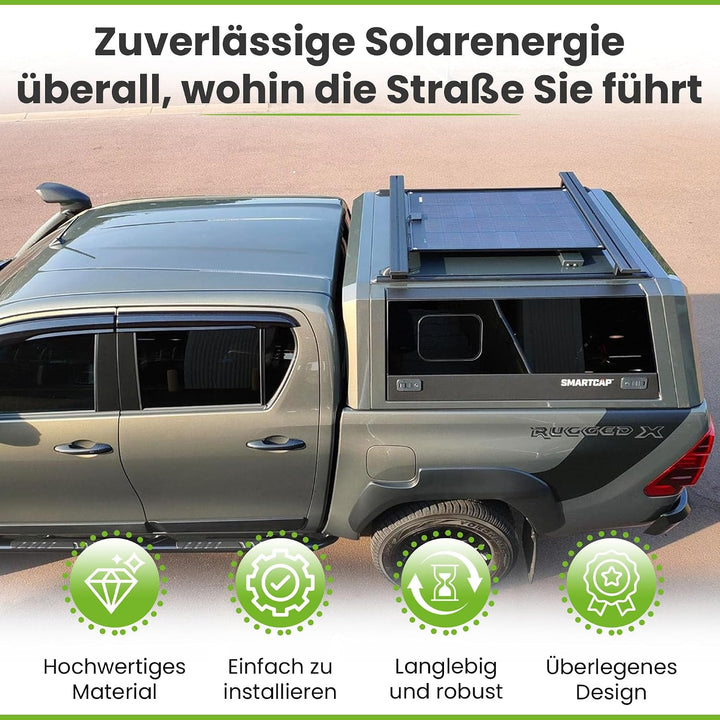 Offgridtec ETFE-AL 60W semi-flexibles18V Solarpanel mit integrierter Aluminiumplatte V2, 60W