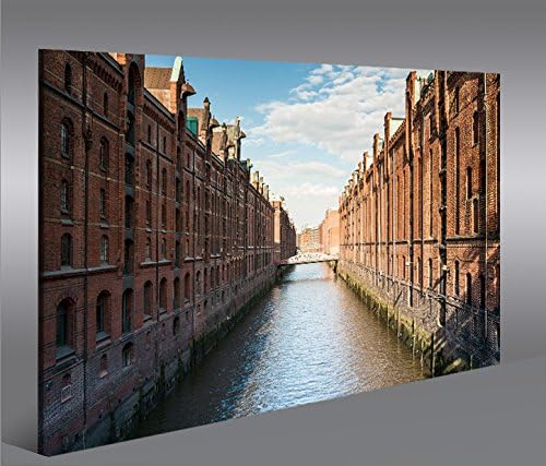 islandburner Bild Bilder auf Leinwand Speicherstadt V2 Hamburg 1p XXL Poster Leinwandbild Wandbild D