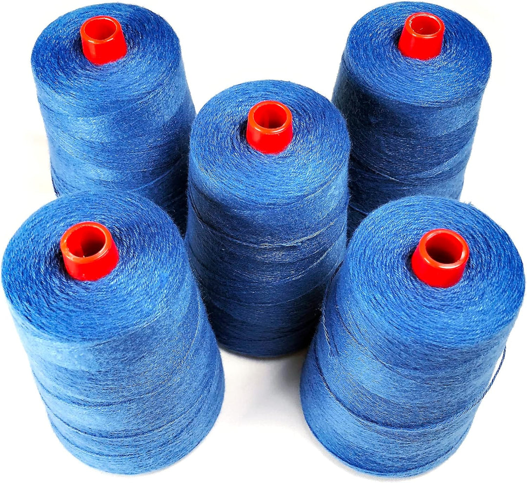 Packung mit 5 Rollen dickem Polyestergarn für Beutelnähmaschine | Hochfestes Seil zum Verschliessen