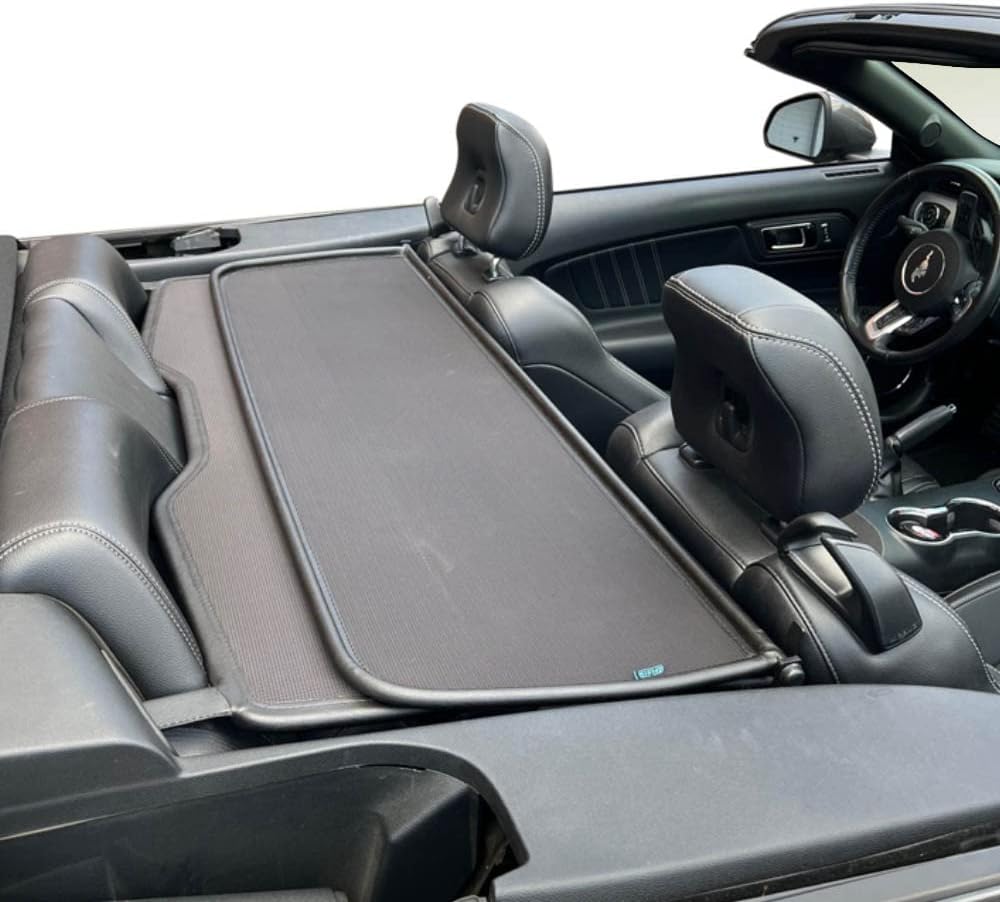 Aperta Windschott passend für Ford Mustang Mk6 100% Passgenau OEM Qualität Schwarz Windstop Windabwe