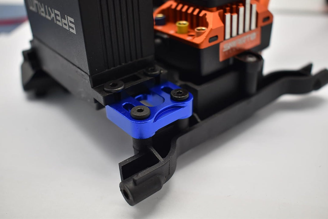 GPM Aluminium Front Knuckle Servo Mount for Axial 1/6 SCX6 Jeep JLU Wrangler AXI05000-1Pc Set Blue