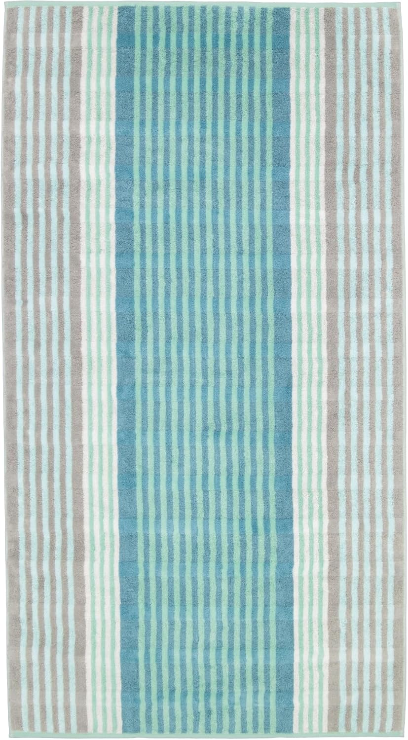 CAWÖ Home Handtücher Noblesse Harmony Streifen 1085 Jade - 47 Duschtuch 80x160 cm, Duschtuch 80x160