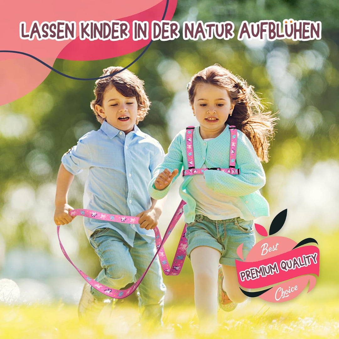 Pferdeleine zum Spielen für Kinder, Verstellbares Pferdegeschirr für Kinder, Pferde Spielleine für J