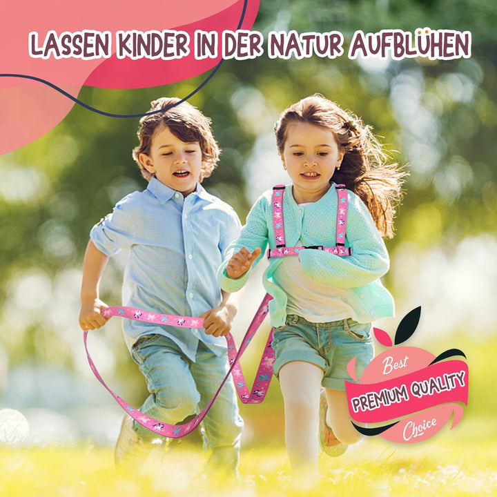 Pferdeleine zum Spielen für Kinder, Verstellbares Pferdegeschirr für Kinder, Pferde Spielleine für J