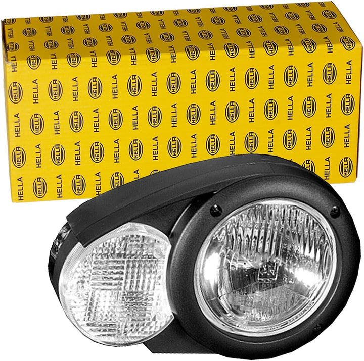 HELLA 1E3 996 160-011 Halogen-Hauptscheinwerfer - Combi 133 - 12V - rund - Anbau - Lichtscheibenfarb