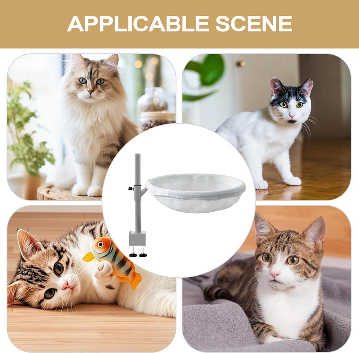 Katzenbett Schreibtischmontage - Katzen Schreibtisch Hängematte | 360° Drehbares Möbelstück Mit Abne