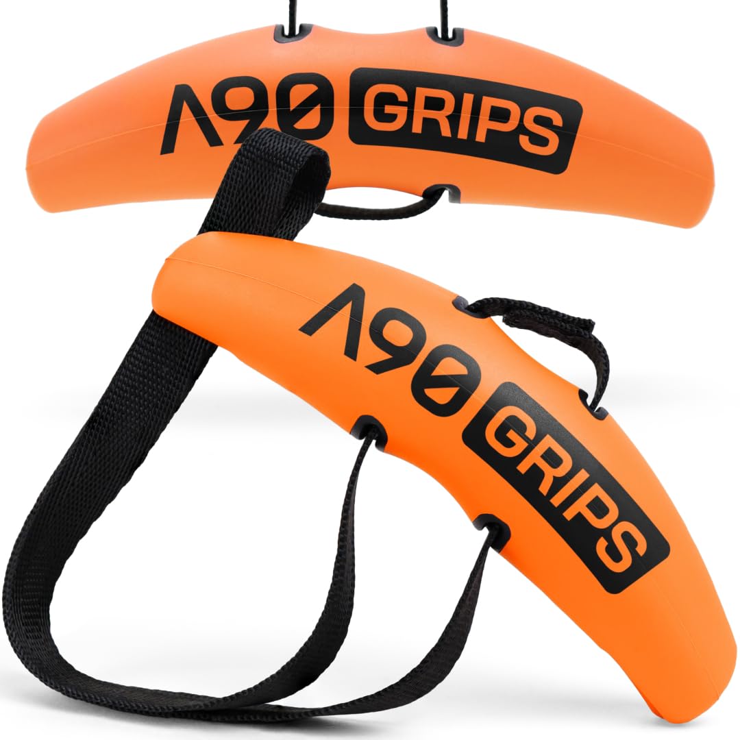 Angles90 Grips - dynamische Fitness Griffe befestigbar an Klimmzugstangen, Langhanteln, Latzug Masch