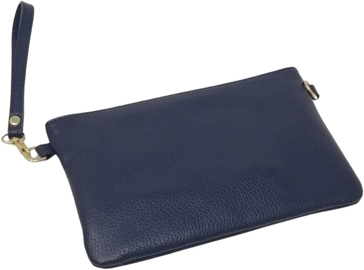 Mauro Pelletteria Damen-Clutch aus echtem Leder – Handtasche & Umhängetasche – 100% Made in Italy –