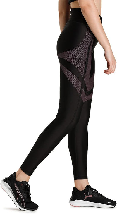 PUMA Damen Strumpfhose Eversculpt High Waist Full Tight XS Puma Schwarz-sonnenuntergang Rosa, XS Pum