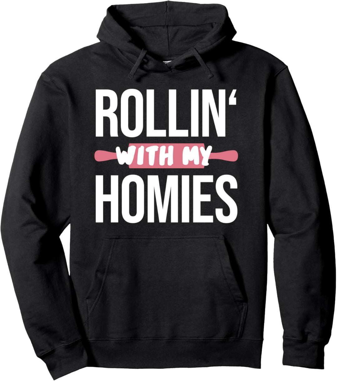 Lustiger Konditor Bäcker Pâtissier Backen I Nudelholz Rollin Pullover Hoodie