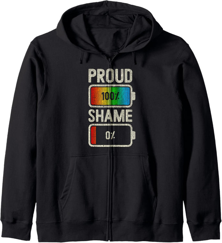 LGBT Gay Pride, Queer und Stolz, Regenbogen Akkus Kapuzenjacke