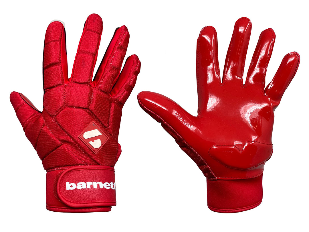 BARNETT FKG-03 Rot High Level Linebacker Fussballhandschuhe, LB, RB, TE XL, XL