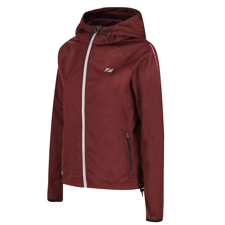 ZONE3 Damen Softshell Jacke M Kastanienbraun/Koralle, M Kastanienbraun/Koralle