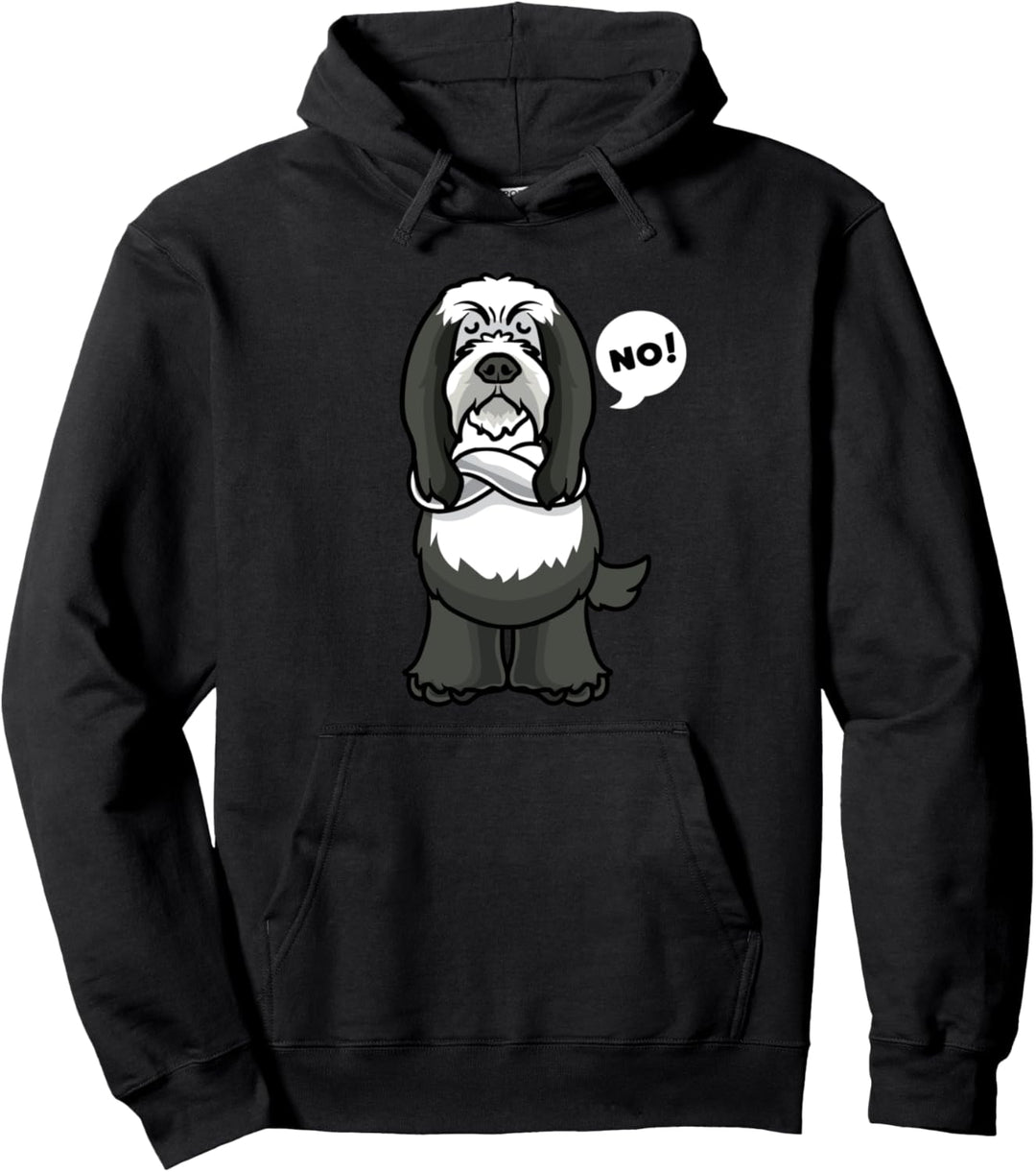 Sturer Bearded Collie Hund lustig Hundebesitze Pullover Hoodie