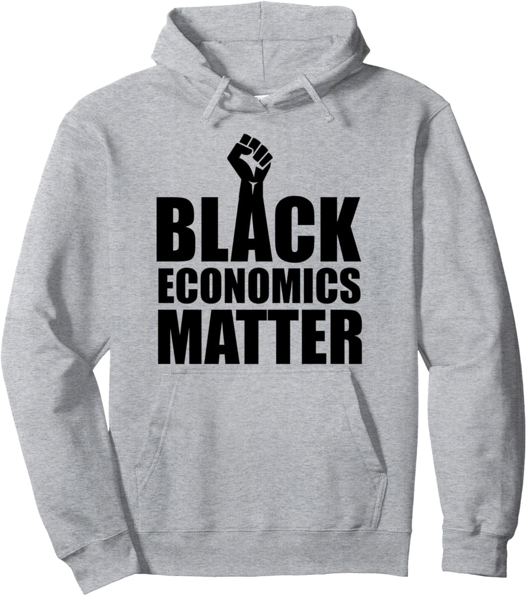 Oheneba Black Economics Matter Melanin Afro Empowerment Pullover Hoodie