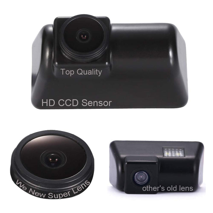 【Black Lens】 Super HD Weitwinkel Einparkkamera Wasserdicht Nachtsicht Rückfahrkamera Ersatz für Ford