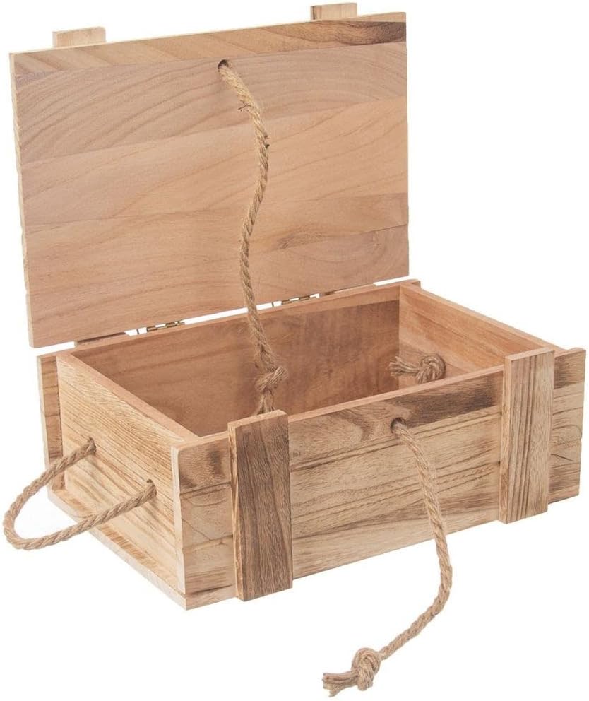 orion group Holzkiste Holztruhe/Geschenkkiste Holzbehälter Behälter Aufbewahrungsbox mit Deckel zur