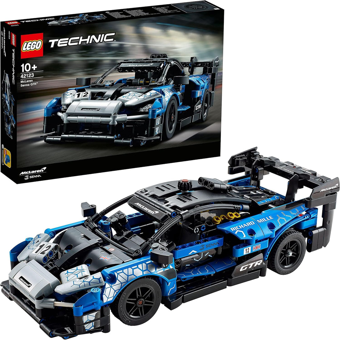 LEGO 42123 Technic McLaren Senna GTR, Modellbausatz, Spielzeugauto, Rennauto, Rennwagen-Bauset, Mode