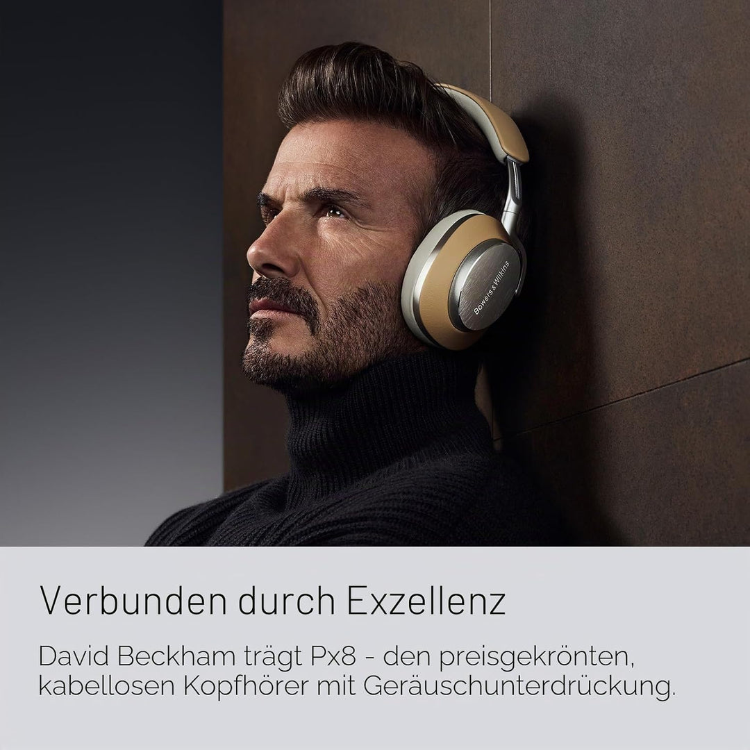 Bowers & Wilkins Px8 Over-Ear-Kopfhörer mit Geräuschunterdrückung, kabellos, Bluetooth 5.0, Schnelll