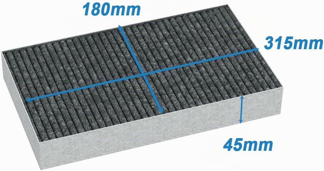 EVAYP / Aktivkohlefilter / Miele DKF 29, 11292130 für Küchenhauben, Dunstabzugshauben