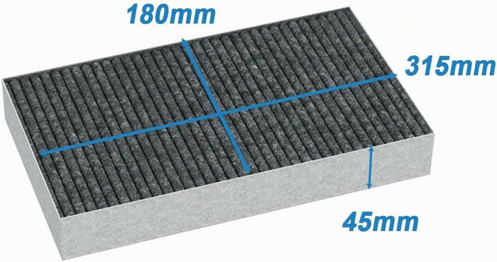 EVAYP / Aktivkohlefilter / Miele DKF 29, 11292130 für Küchenhauben, Dunstabzugshauben