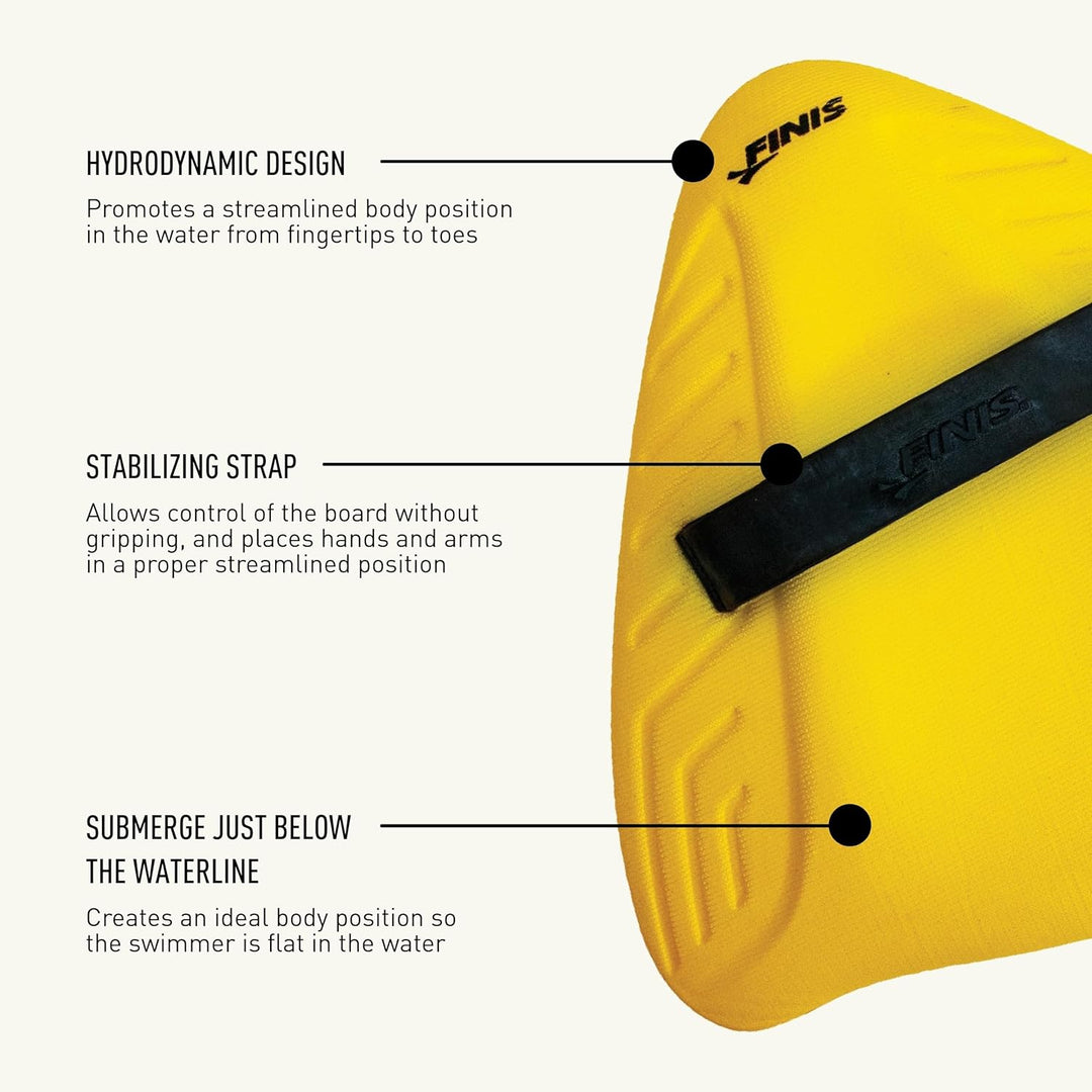 FINIS Alignment Kickboard - Schwimmbrett für Erwachsene für das Schwimmtraining - Schwimmausrüstung