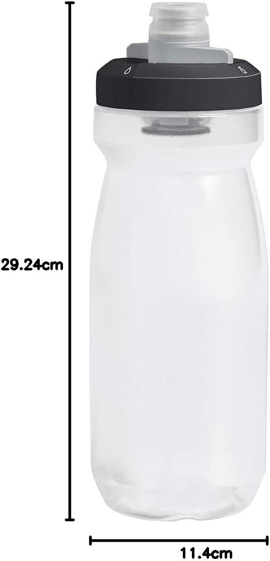 Camelbak Podium Sport-Wasserflasche, Quetschflasche, zum Laufen, Radfahren, Wandern Klar/Schwarz Kla