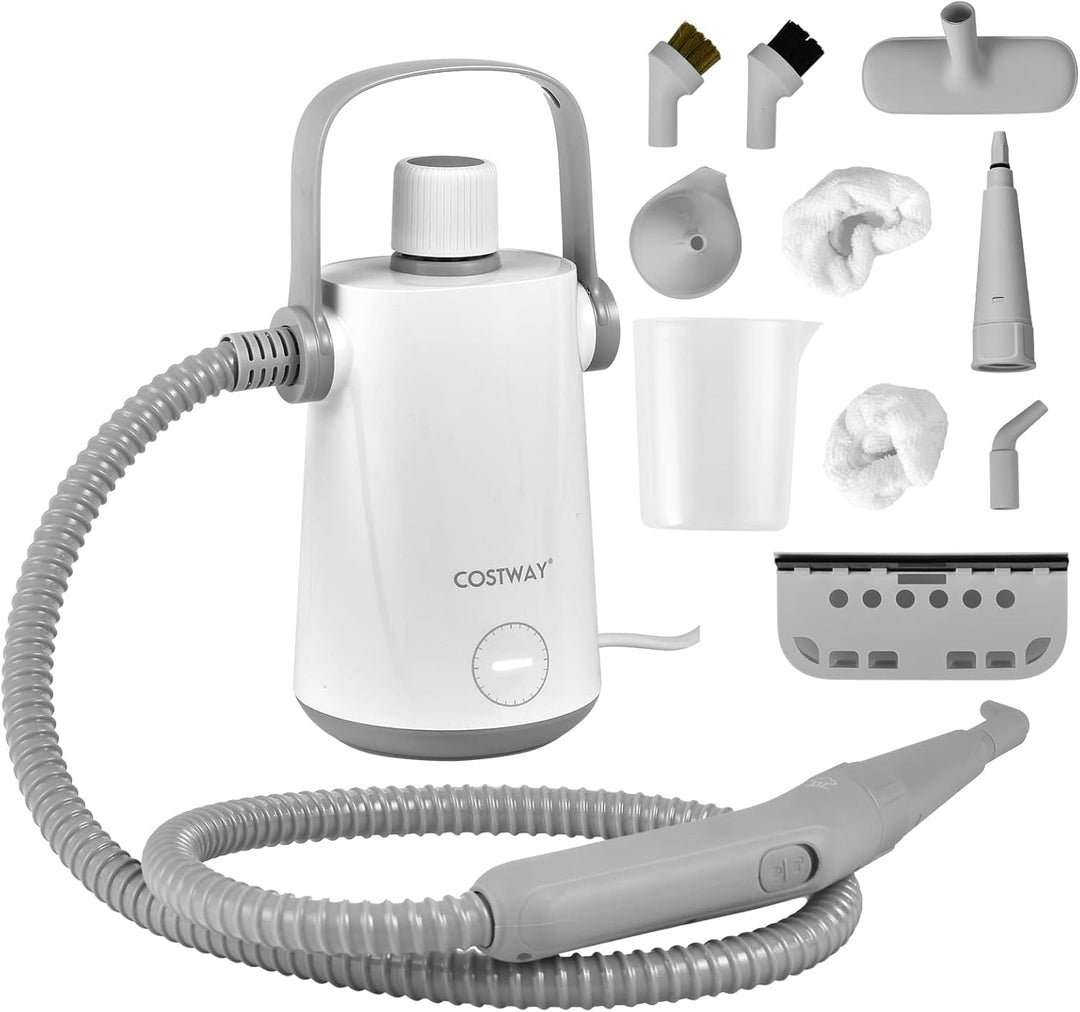 FANTASK 1000W Wasserkapazität Dampfreiniger Handgerät 300 ml, Steamshot Steam Cleaner mit Zubehörsät