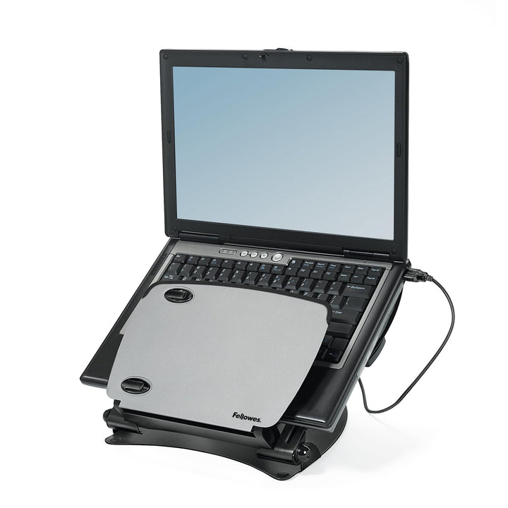 Fellowes Laptop Ständer für Notebooks bis 17 Zoll (43,18cm) - höhenverstellbar, Neigung bis 65 Grad
