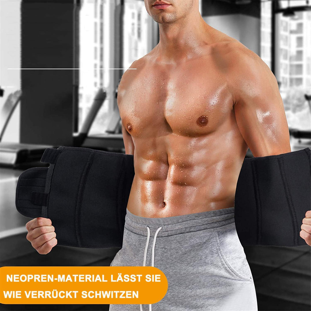 Gotoly Herren Bauchweggürtel Sport Fitnessgürtel Body Shaper Schwitzgürtel Verstellbarer Neopren Sau