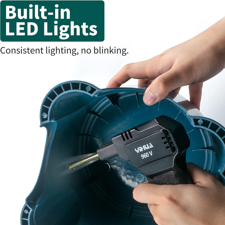 YIHUA 960-V Tragbares Kunststoff Schweissgerät kunststoff reparaturset mit LED-Licht 200 heisse Heft