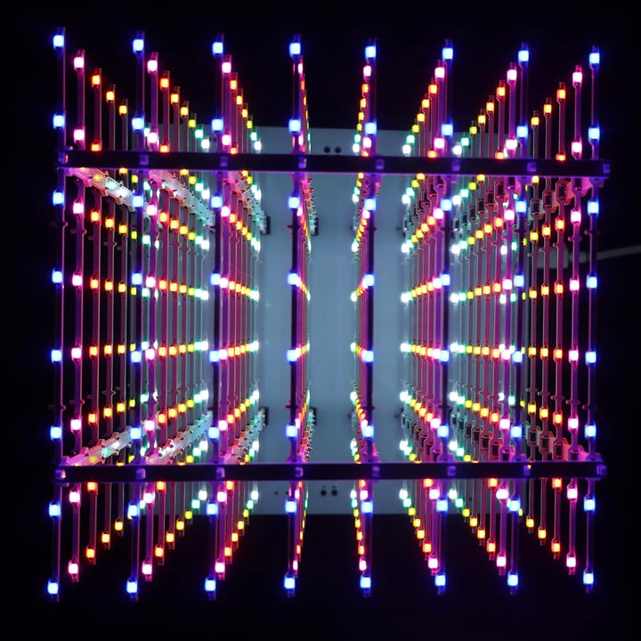 iCubeSmart 3D8P-MULTI, 3D-LED-Würfel-Set, Elektronische Kits, LED Cube Bausatz DIY Kit LED Licht Cub