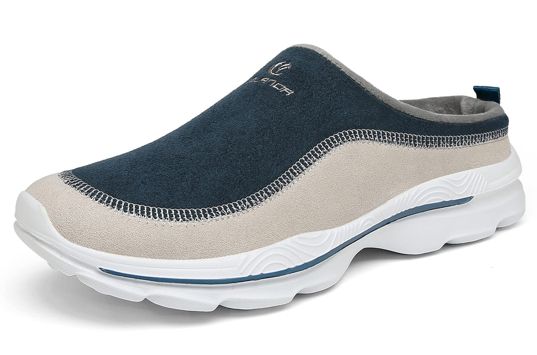 CELANDA Damen Herren Clogs Hausschuhe Herbst rutschfest Pantoletten Verdicken Warm Walking Schuhe Be