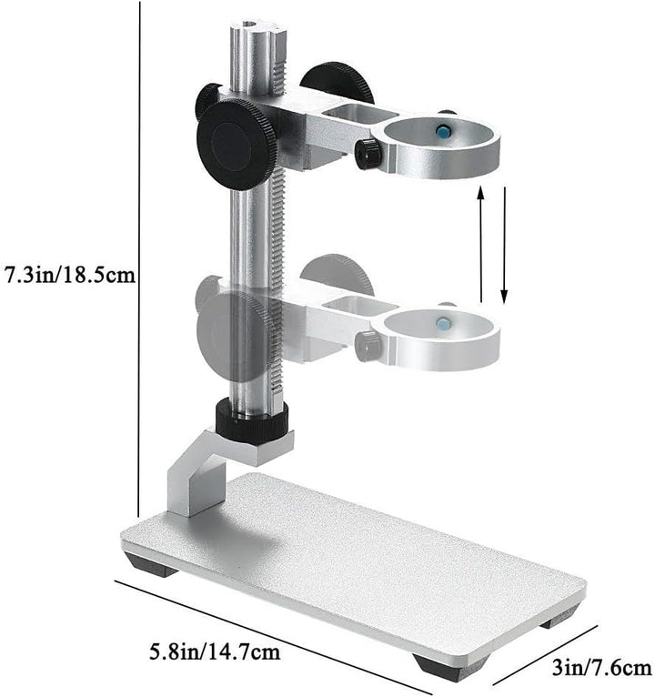Jiusion Aluminiumlegierung Universal Verstellbarer professioneller Basisständerhalter Desktop-Halter