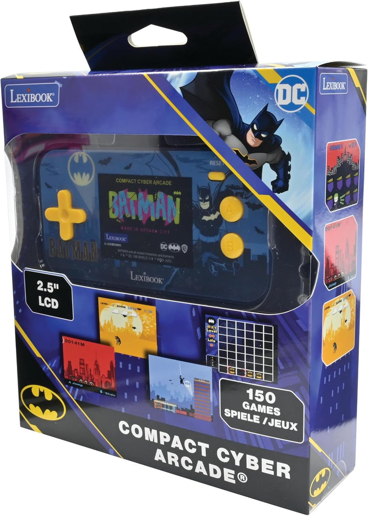 Lexibook, Batman, Compact Cyber Arcade, Tragbare Konsole, 150 Spiele, LCD-Farbbildschirm, Batteriebe