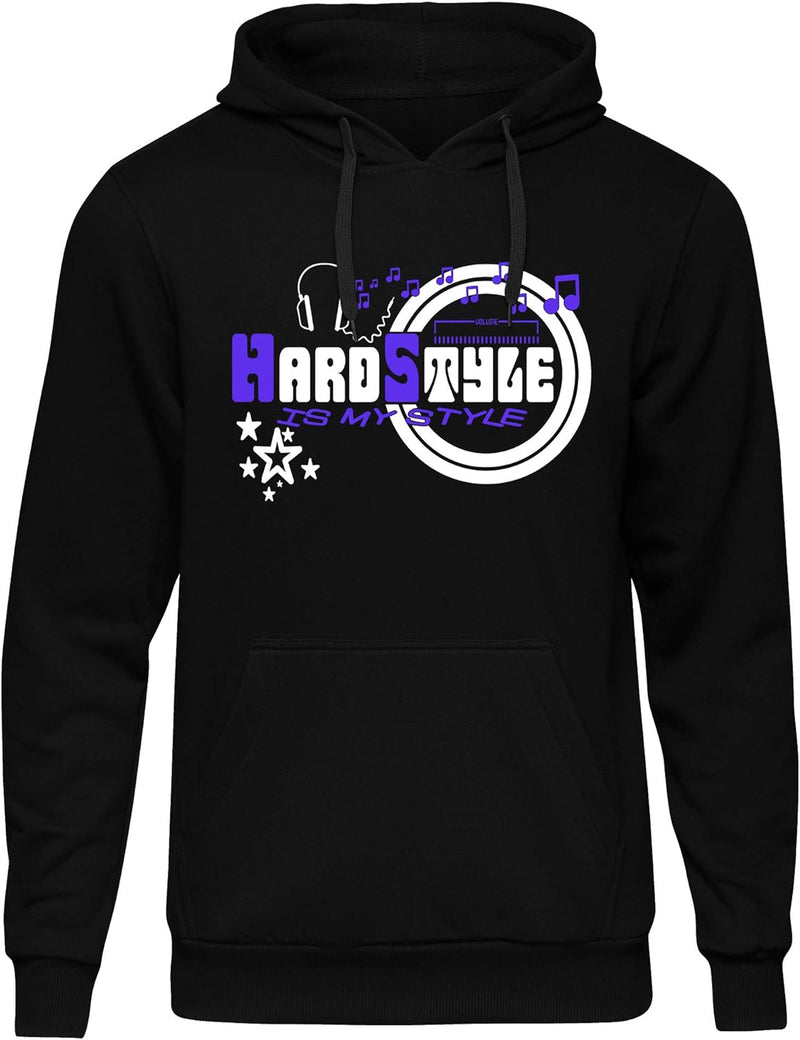 Hardstyle is My Style Männer und Herren Kapuzenpullover | Music Lifestyle Festival Gabba Rave | M7 (