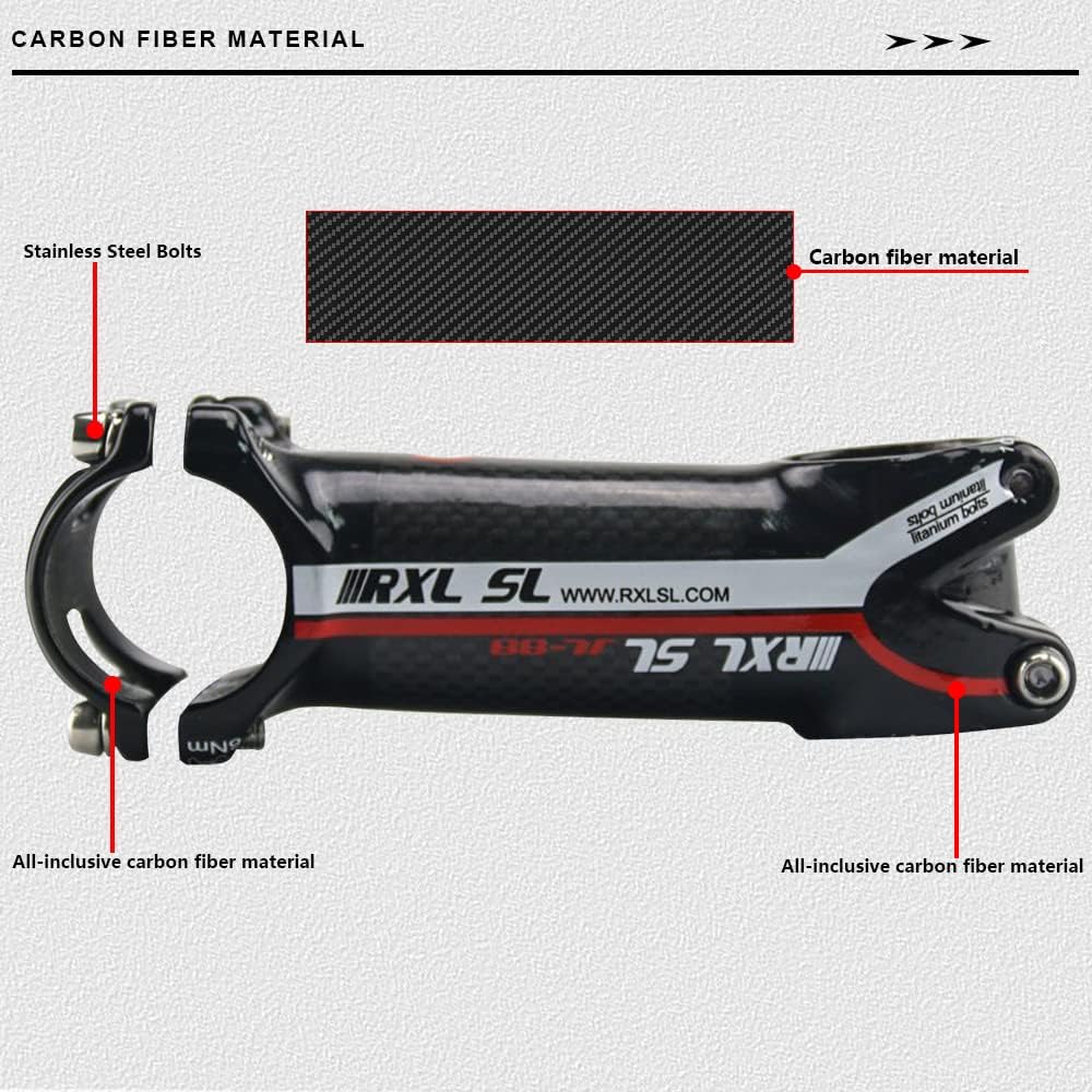 RXL SL Fahrrad lenker Vorbau, MTB Vorbau 31,8mm, Rennrad Vorbau 6 Grad Vorbauten 60/70/80/90/100/110