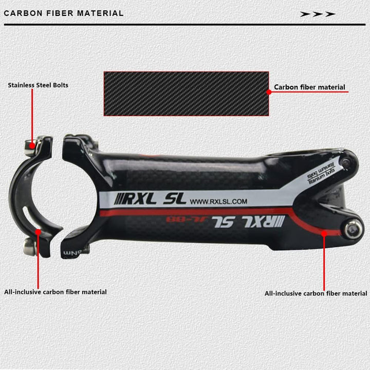 RXL SL Fahrrad lenker Vorbau, MTB Vorbau 31,8mm, Rennrad Vorbau 6 Grad Vorbauten 60/70/80/90/100/110