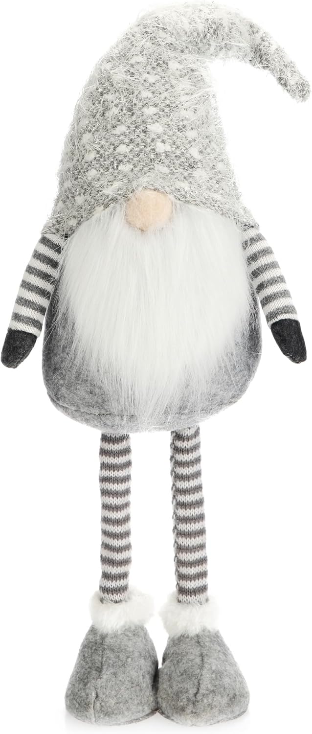 com-four® Grosse Wichtelfigur in XXL für die Weihnachtsdeko, Handmade winterliche Stand-Figur als sc