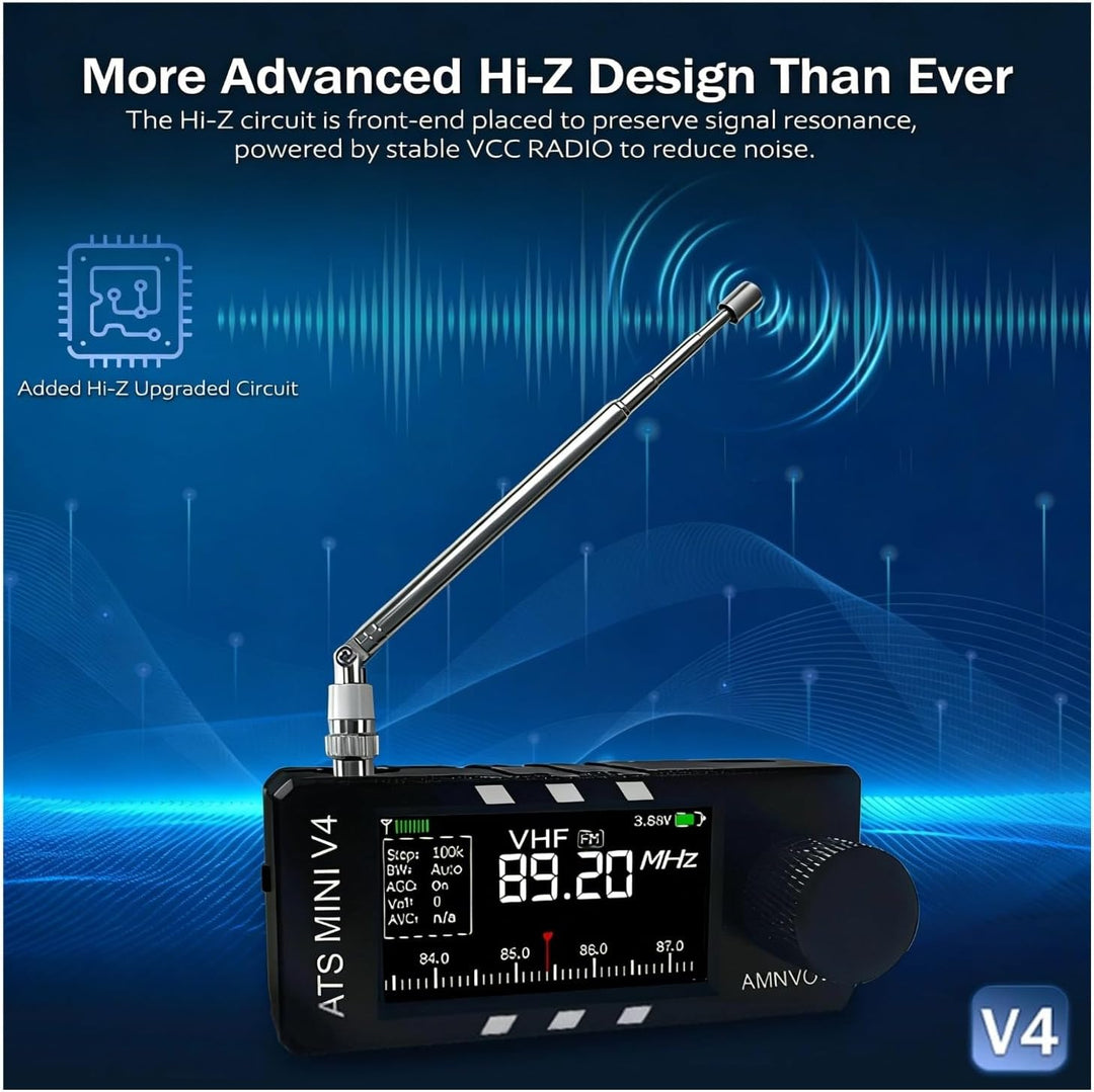 Cuifati Si4732 DSP Mini-Kurzwellenradioempfänger, AM, FM, LSB, USB, HF, SW, MW, VHF All-Band-Empfäng